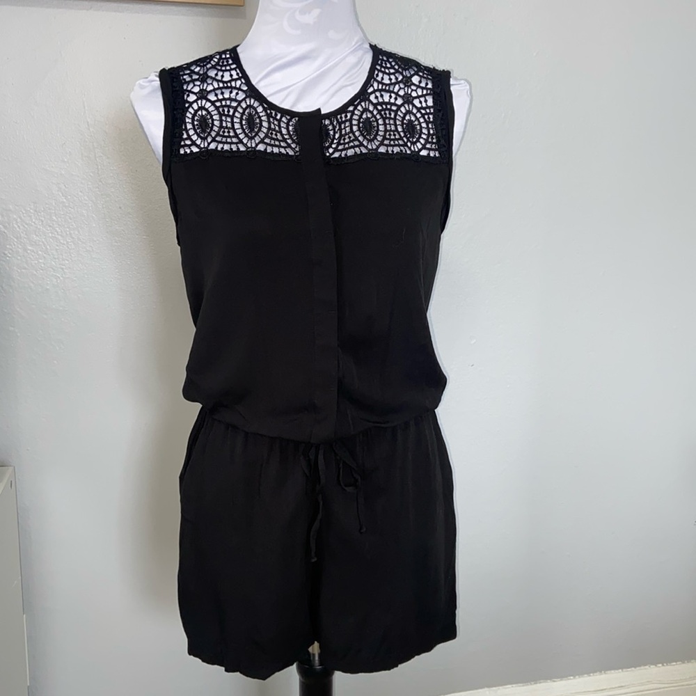 LOFT crochet lace top romper